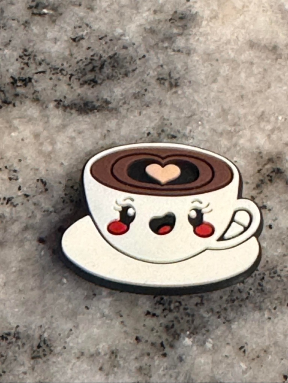 CROCS Coffee Cup Jibbitz Charm - White, Brown, Red, Pink